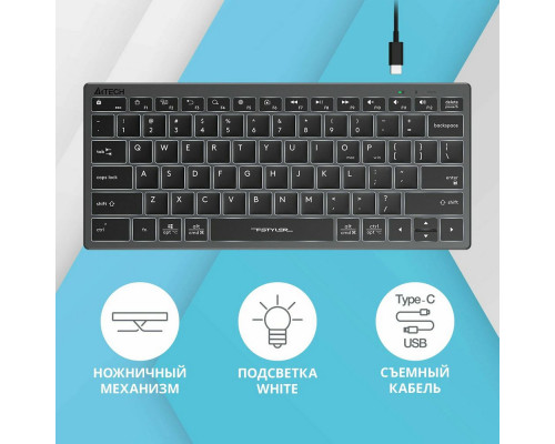 Клавиатура A4Tech Fstyler FX61 серый Клавиатура A4Tech Fstyler FX61 серый