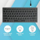 Клавиатура A4Tech Fstyler FX61 серый