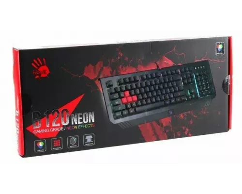 Клавиатура A4Tech Bloody B120N черный