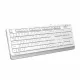 Клавиатура A4Tech Fstyler FKS10 белый/серый