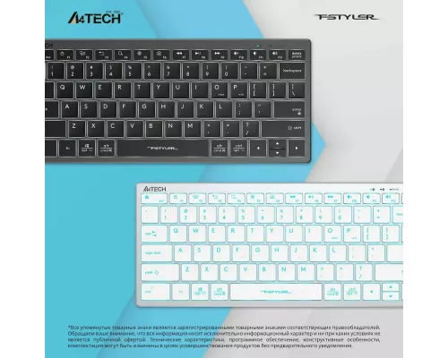 Клавиатура A4Tech Fstyler FX61 серый