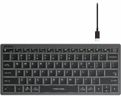 Клавиатура A4Tech Fstyler FX61 серый