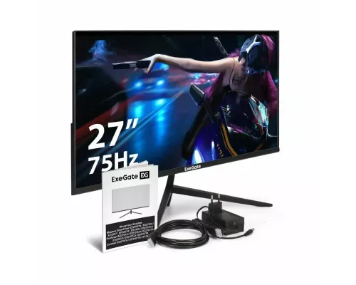 Монитор 27" ExeGate SmartView ES2707CA IPS 2560x1440, 75 Гц, 1 мс, 16:9, 300 кд/м2