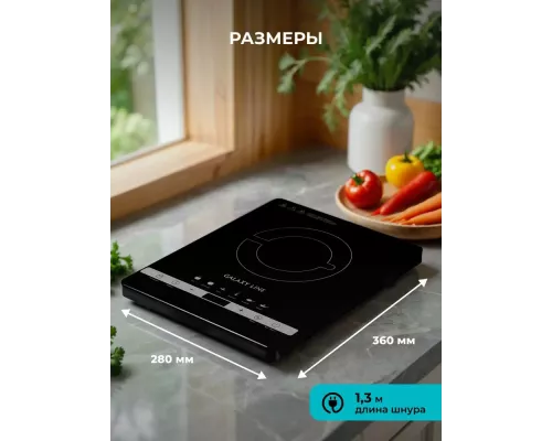 Настольная плита GALAXY GL3030 черный