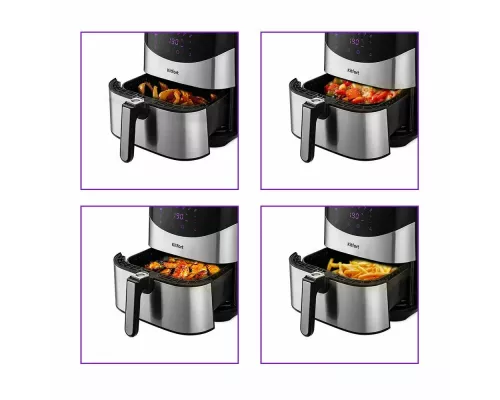 Аэрогриль Kitfort КТ-2231 серебристый/черный