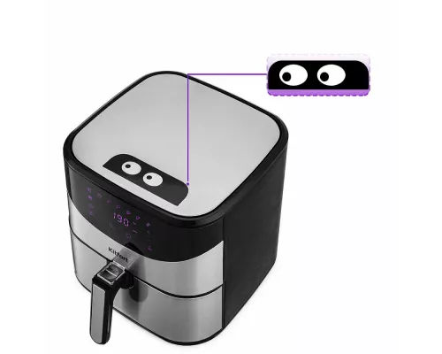 Аэрогриль Kitfort КТ-2231 серебристый/черный