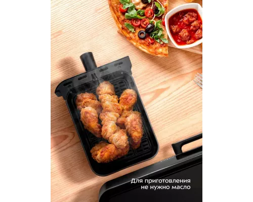 Аэрогриль Kitfort КТ-2256 черный и серебристый