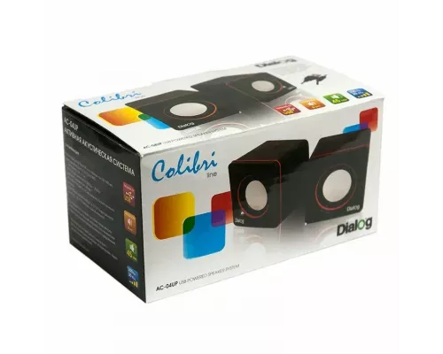 Акустическая система Dialog Colibri AC-04UP BLACK-RED
