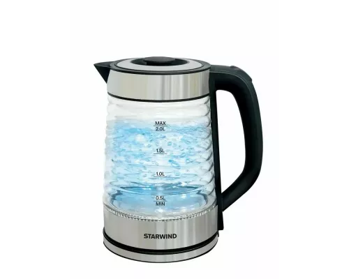 Чайник Starwind SKG2111 черный/прозрачный