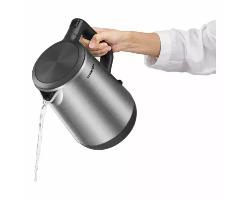 Чайник Toshiba KT-17DRURU(K) серебристый/черный