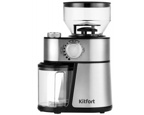 Кофемолка Kitfort КТ-717 нерж/черный Кофемолка Kitfort КТ-717 нерж/черный