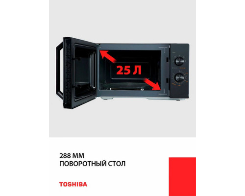 Микроволновая печь TOSHIBA MW3-MM25PE(BK) черный Микроволновая печь TOSHIBA MW3-MM25PE(BK) черный