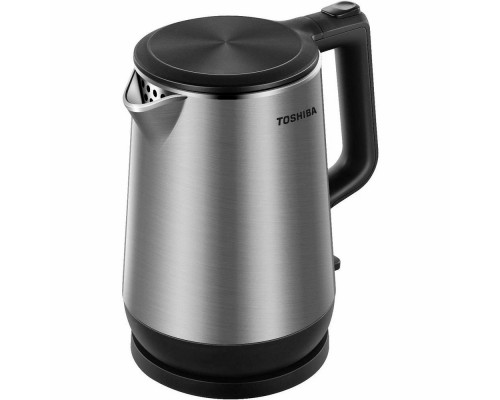 Чайник Toshiba KT-17DRURU(K) серебристый/черный Чайник Toshiba KT-17DRURU(K) серебристый/черный