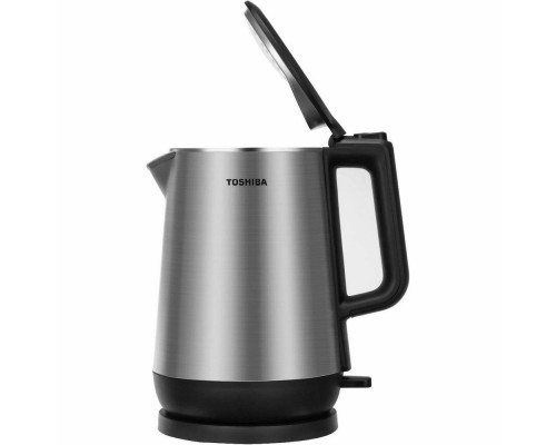 Чайник Toshiba KT-17DRURU(K) серебристый/черный Чайник Toshiba KT-17DRURU(K) серебристый/черный