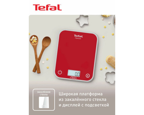 Кухонные весы TEFAL Optiss BC50U3V0 красный Кухонные весы TEFAL Optiss BC50U3V0 красный