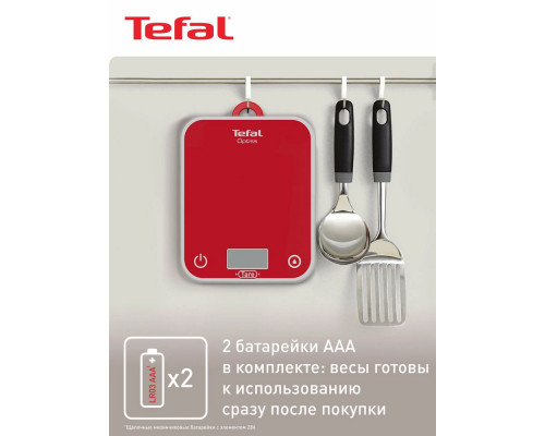 Кухонные весы TEFAL Optiss BC50U3V0 красный Кухонные весы TEFAL Optiss BC50U3V0 красный