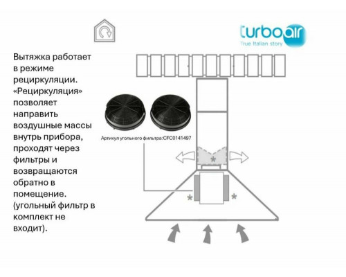 Вытяжка Turboair Certosa IX/A/60/PB