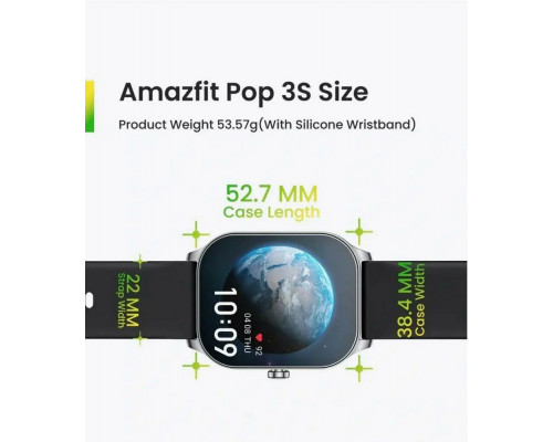 Смарт-часы Amazfit Pop 3S A2318 серебристый Смарт-часы Amazfit Pop 3S A2318 серебристый