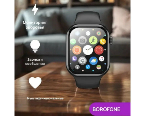 Смарт-часы BOROFONE BD12 Smart call version черный Смарт-часы BOROFONE BD12 Smart call version черный