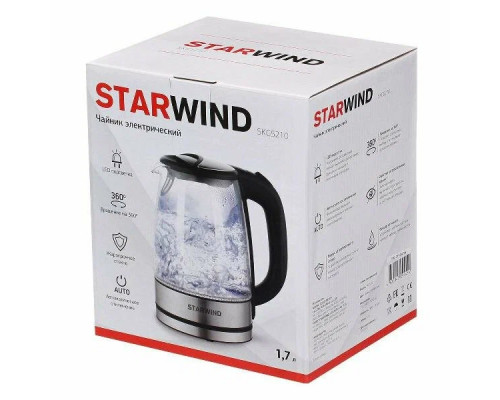 Чайник Starwind SKG5210 черный/серебристый Чайник Starwind SKG5210 черный/серебристый