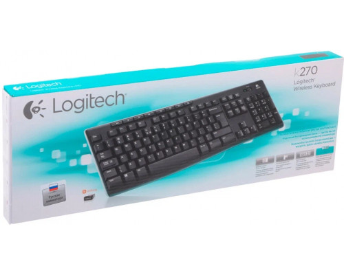 Клавиатура LOGITECH K270 черный/белый Клавиатура LOGITECH K270 черный/белый