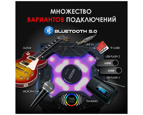 Портативная колонка Ginzzu GM-203