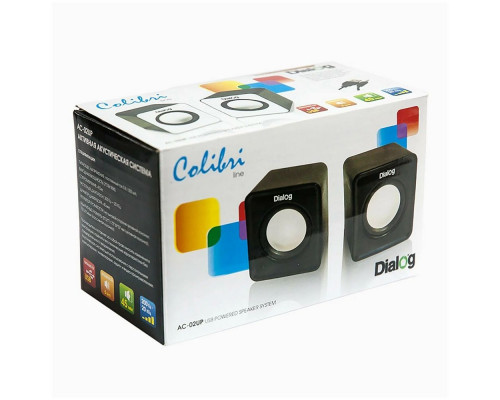 Акустическая система Dialog Colibri AC-02UP BLACK-WHITE Акустическая система Dialog Colibri AC-02UP BLACK-WHITE