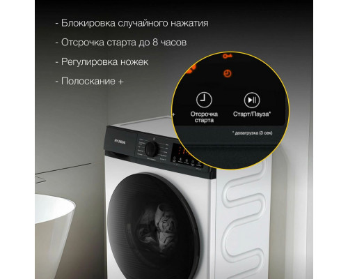 Стиральная машина HYUNDAI WME7215 белый/черный