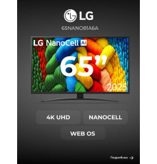 Телевизор LG 65NANO81A6A черный графит