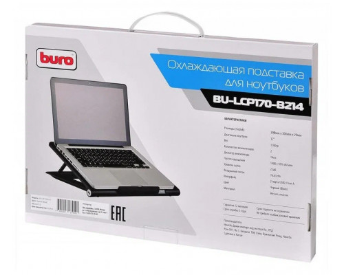 Подставка для ноутбука BURO BU-LCP170-B214 Подставка для ноутбука BURO BU-LCP170-B214