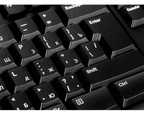 Клавиатура LOGITECH K270 черный/белый