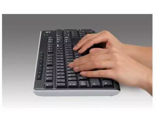 Клавиатура LOGITECH K270 черный/белый