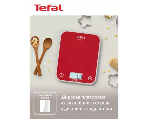 Кухонные весы TEFAL Optiss BC50U3V0 красный
