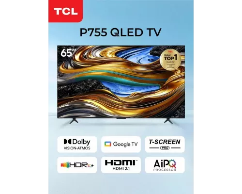 Телевизор TCL 65P755 черный