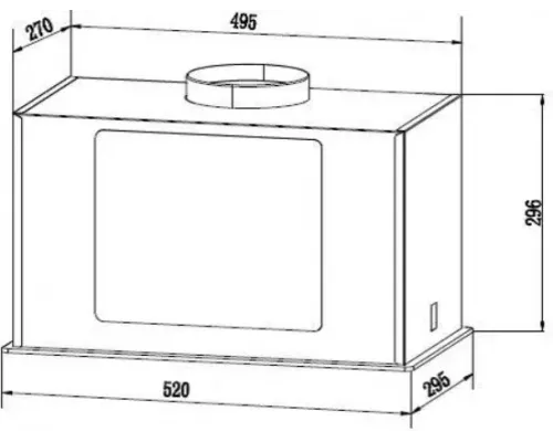 Вытяжка Amari Polo 52 white glass