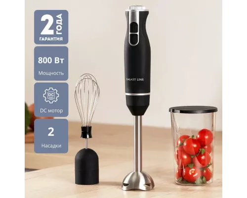Блендер Galaxy Line GL 2166 черный с серебристым