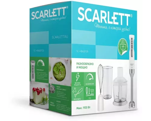 Блендер Scarlett SC-HB42F09 белый