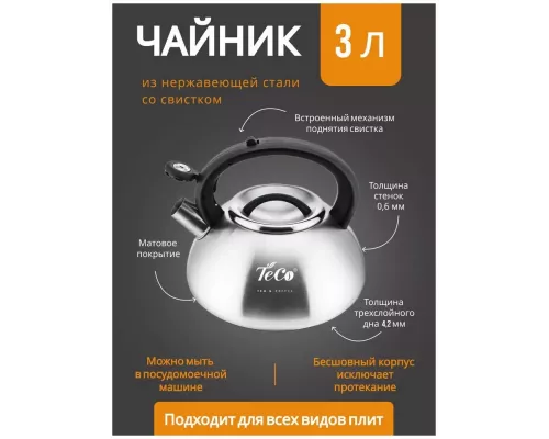 Чайник со свистком Teco TC-101