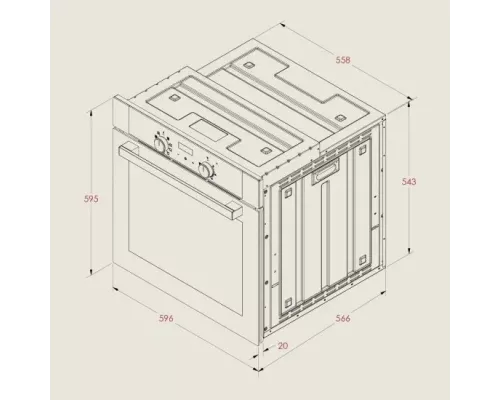 Духовой шкаф ARDO BO58ERA2