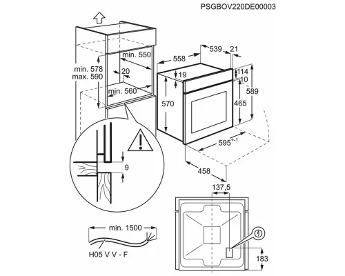 Духовой шкаф Electrolux EOF5H50BX нержавеющая сталь