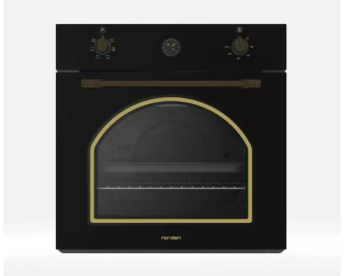 Духовой шкаф NORDEN NRD 6000 BL RUSTIC черный