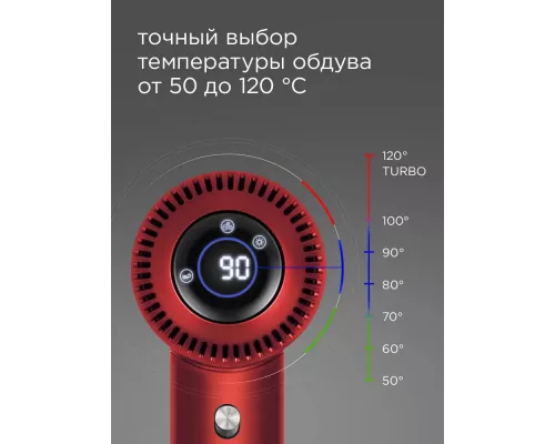 Фен REDMOND HD 1700 красный