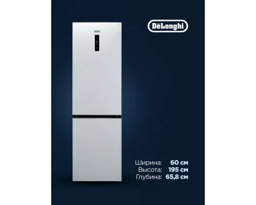 Холодильник DeLonghi DCS 19NFI BB DAMIANO белый