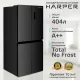 Холодильник HARPER RH6966BI black glass