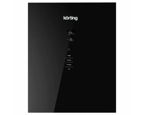 Холодильник Korting KNFC 61869 GN черный