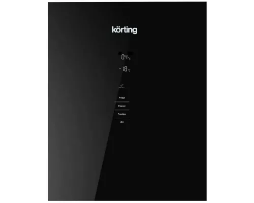 Холодильник Korting KNFC 61869 GN черный