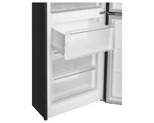 Холодильник Korting KNFC 62980 GN черный стекло