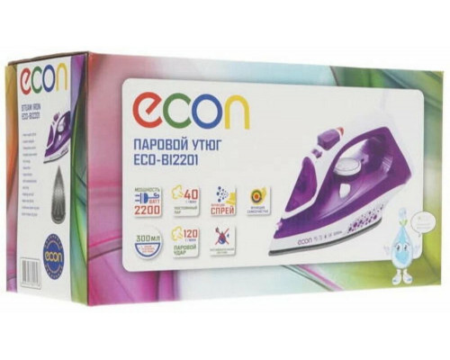 Утюг ECON ECO-BI2201 фиолетовый/белый Утюг ECON ECO-BI2201 фиолетовый/белый