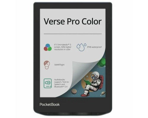 Электронная книга PocketBook 634 Verse Pro Color Stormy Sea (PB634K3-1-WW) Электронная книга PocketBook 634 Verse Pro Color Stormy Sea (PB634K3-1-WW)