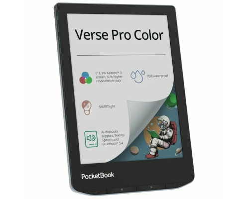 Электронная книга PocketBook 634 Verse Pro Color Stormy Sea (PB634K3-1-WW) Электронная книга PocketBook 634 Verse Pro Color Stormy Sea (PB634K3-1-WW)